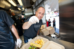 On the road with a food truck client (photo by Jeff Caven)